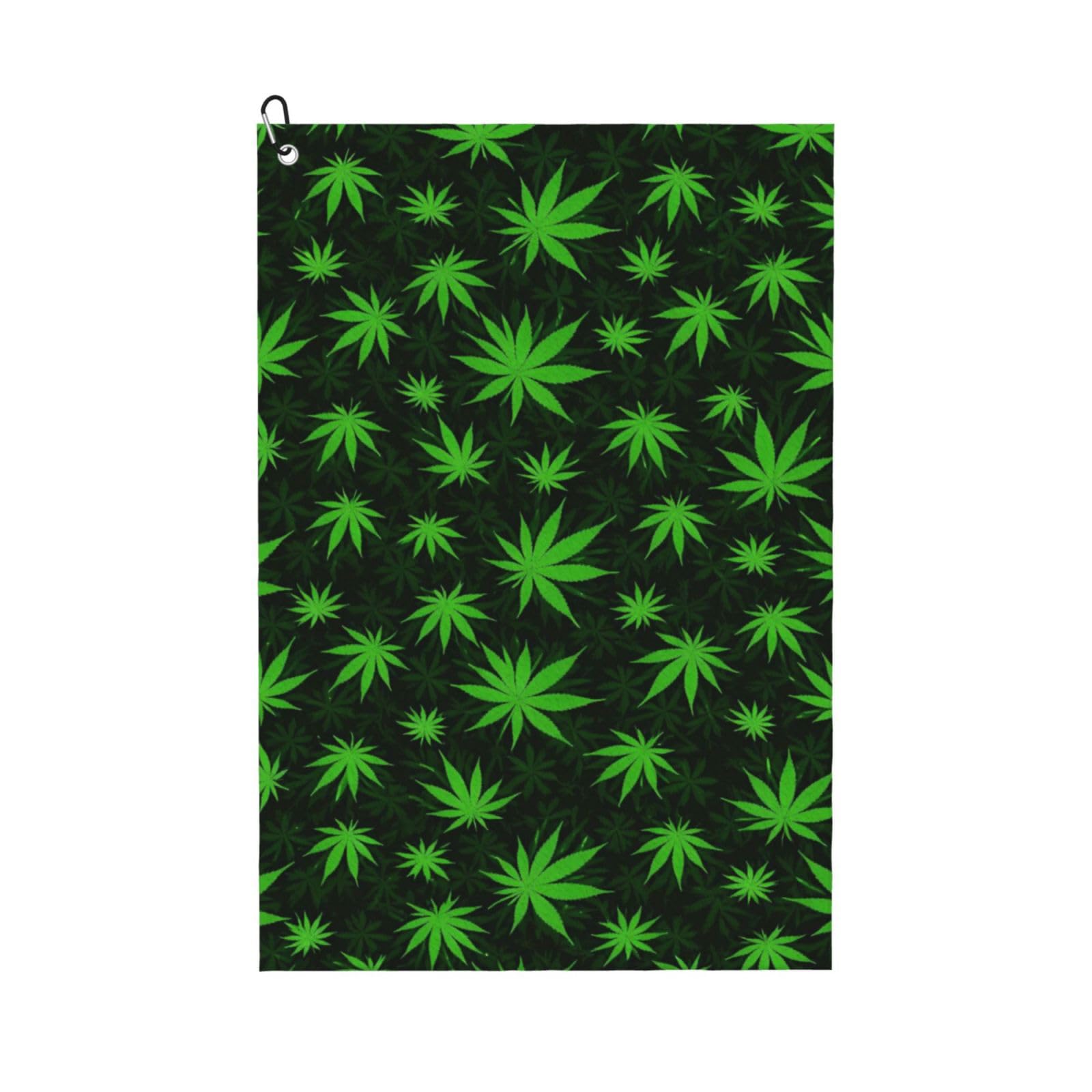 BSDFGSDD Trippy WeedLeaf Leaves Leaf Green Golf Towel 24 x 16 inches