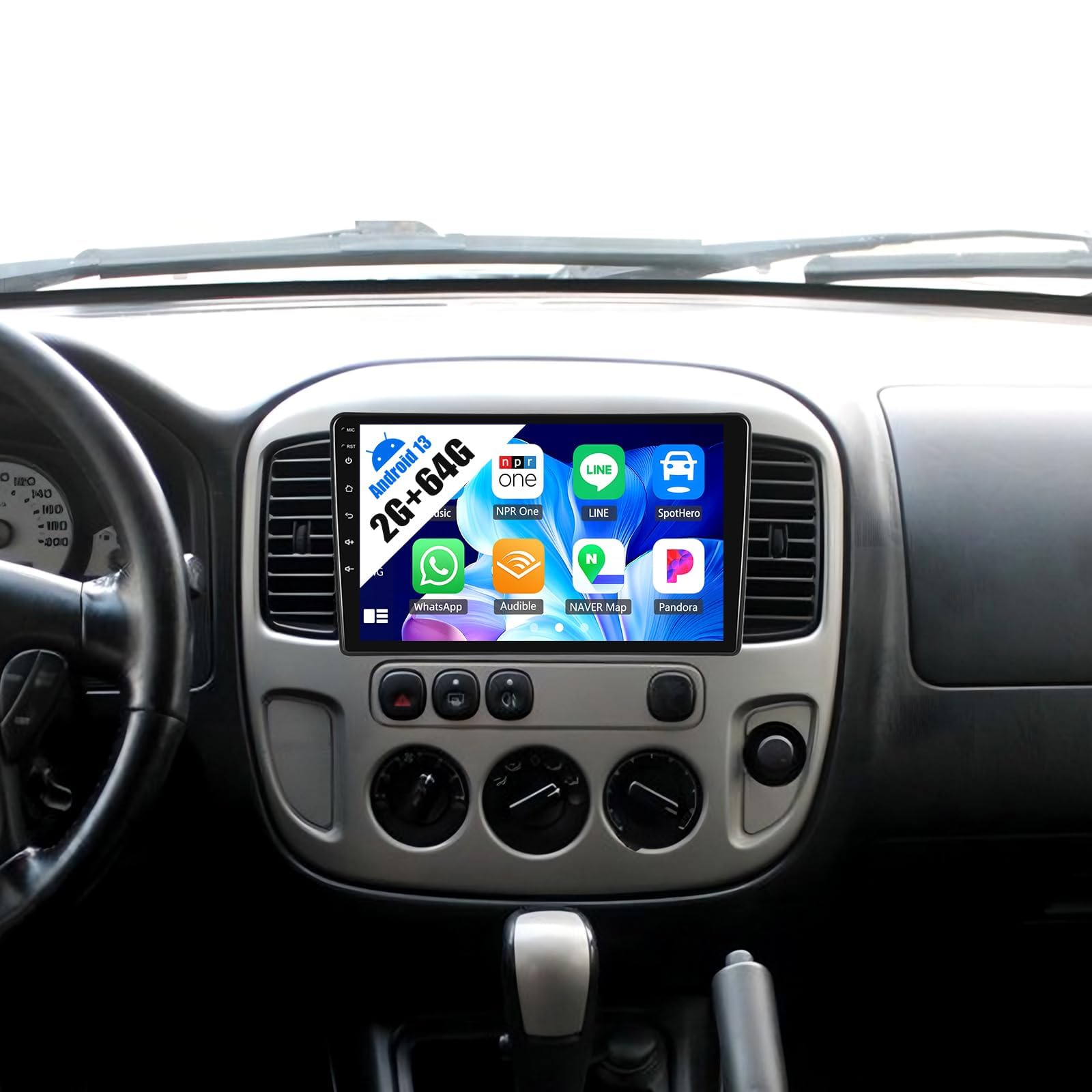 Autoradio Android Bluetooth Ford Escape 2005 écran 2K pour éviter les pannes de GPS - 8