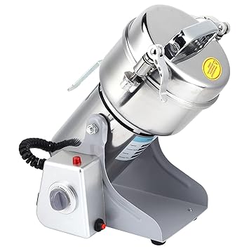 Electric Grinder, with 270 Degrees Swing Grinding Function, Stainless Steel Blades Electric Coffee Mill, for Kitchen Spices Home Gifts(Pink)