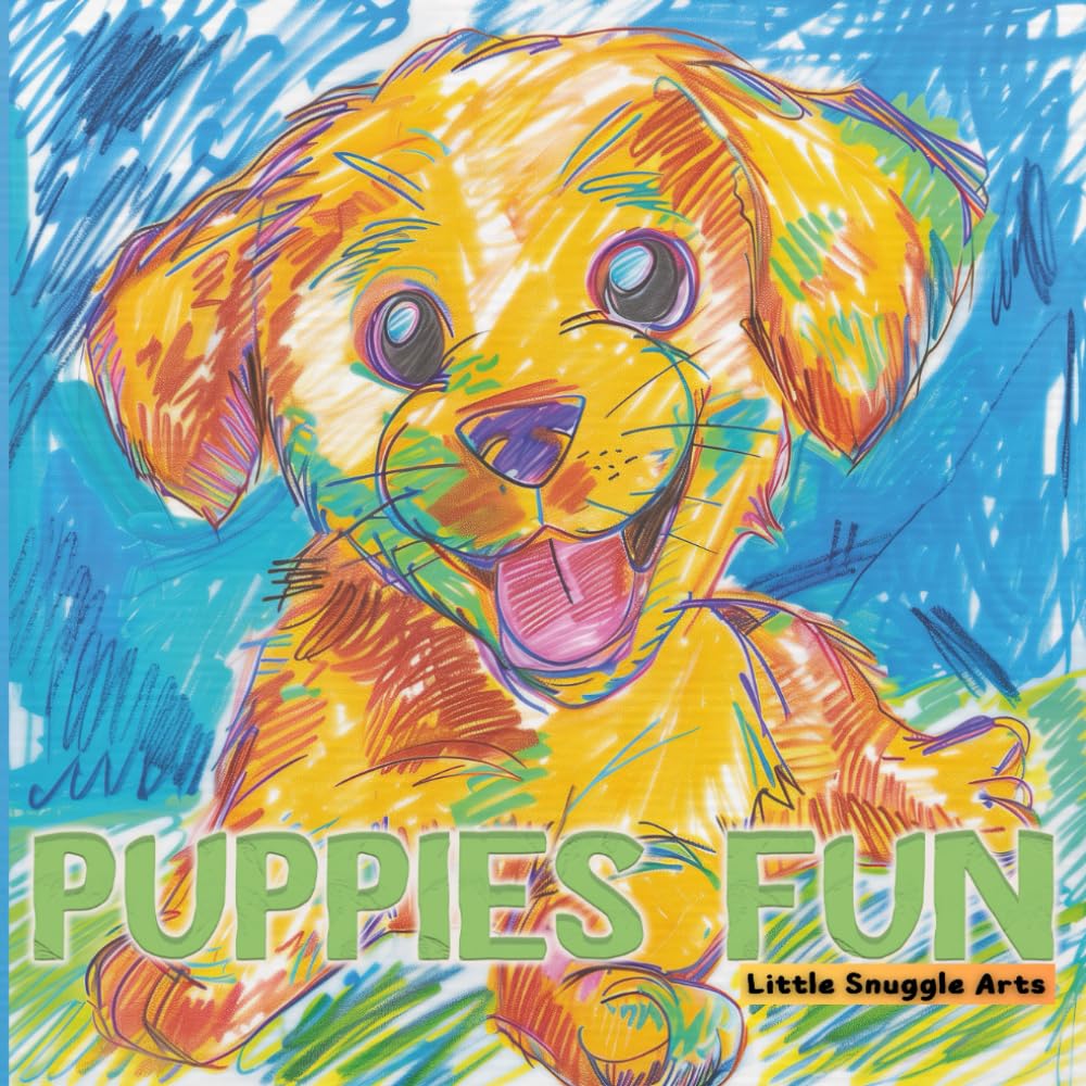 Puppy Fun: Puppies Coloring Book for Toddlers