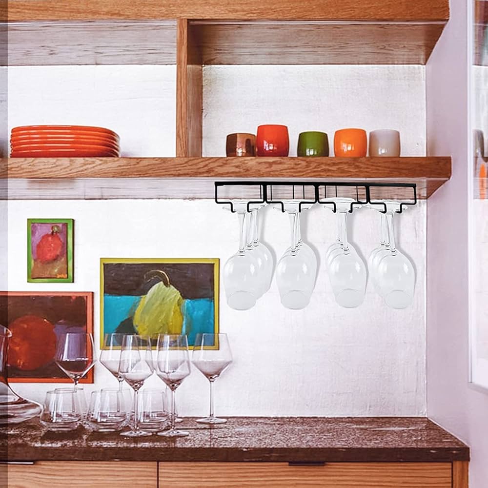 ワイングラスホルダー　猫　キハダ縮み杢　拭き漆　ワイングラス4個用 ワイングラスホルダー 猫モチーフ 拭き漆 キハダ ちぢみ杢