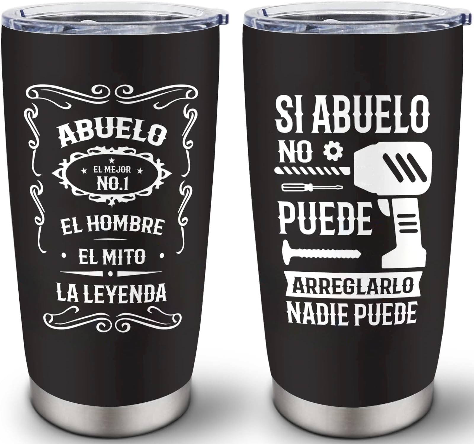 Abuelo Gifts in Spanish 20oz Tumbler, Regalos Para Abuelo, El Mejor Abuelos Del Mundo, Best Abuelos Gifts from Grandchildren, Regalo Para Abuelo Dia Del Padre