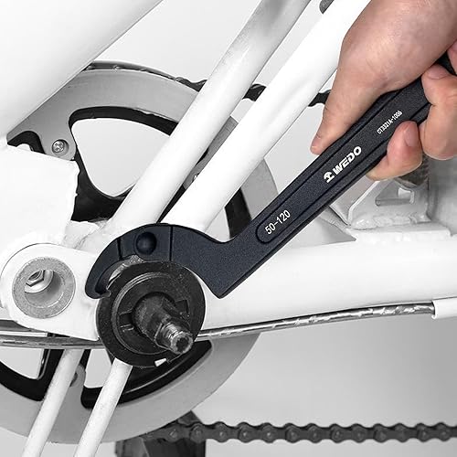 Miniatura 6 de WEDO Llave de gancho ajustable en C, llave de gancho ajustable, acero cromado 40, tamaño 4.528-6.693 in, forjado a presión, par fuerte, alta