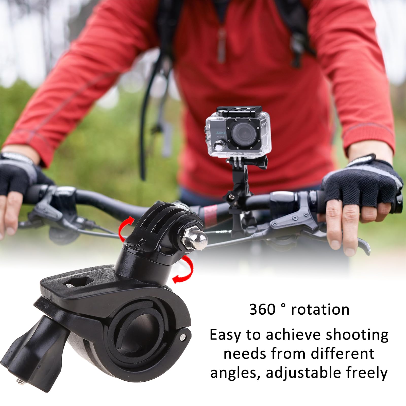 Supporto DRIFT Clip 2.0 Per Manubrio Bicicletta - Morsetto Reggisella Per Action Camera - Accessorio Sport - 4