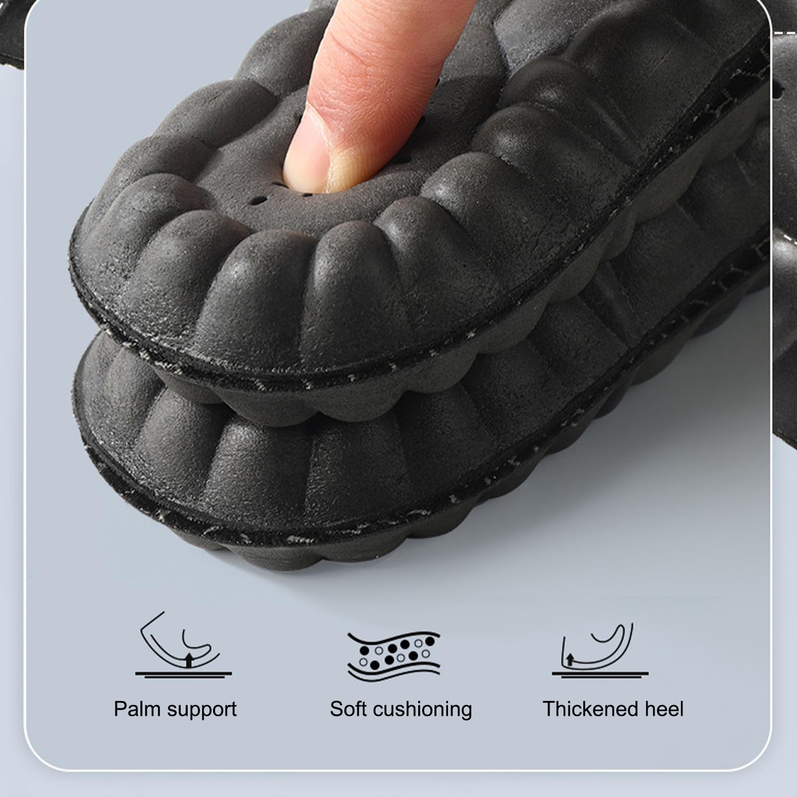 Solette Comfort Massaggianti Supporto Del Piede Multiuso Ad Alta Elasticità | Inserti per Scarpe Solette Multiuso Ammortizzanti e Traspiranti per Lavoro, Escursionismo, Corsa, Camminata e Stare in