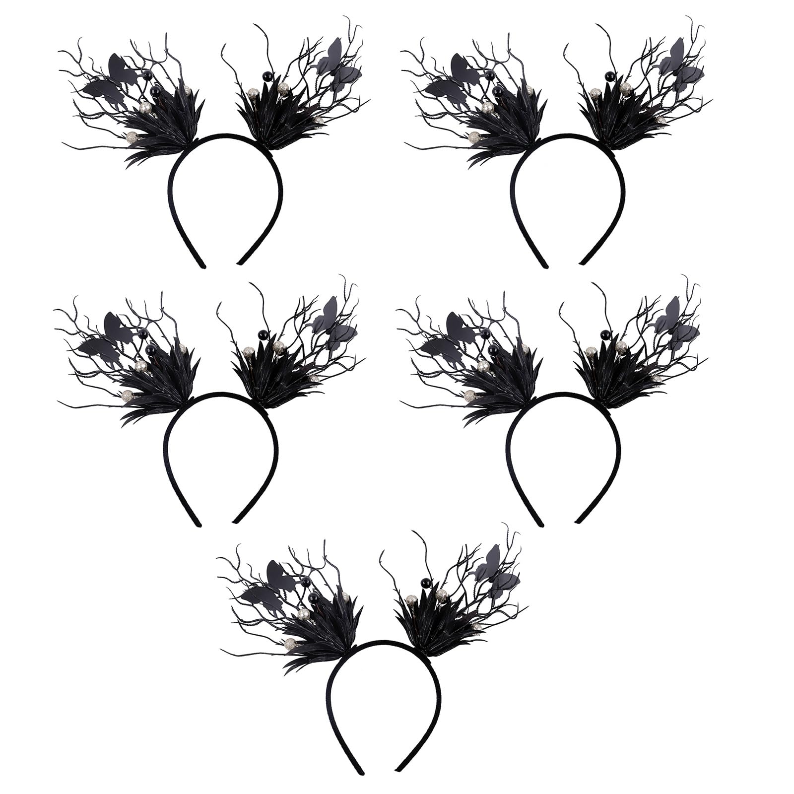 Tsophreniq 5Pcs Halloween Celebration Headwear Stylish Festives Decorative Hairband Accessories Creative Headpiece Jewelry for Kids Creative Halloween Headpiece