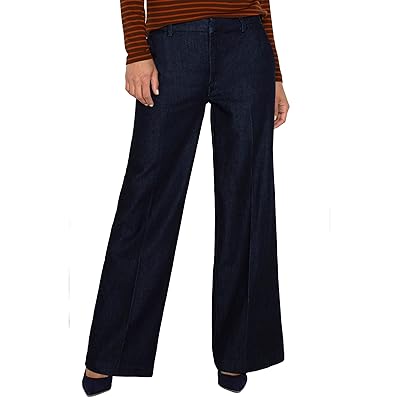Liverpool Los Angeles Kelsey Wide Leg Trouser Mid Rise Polished Denim Women