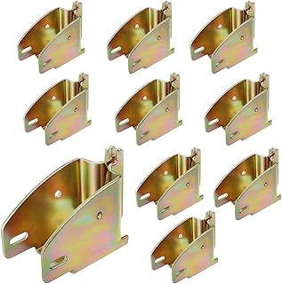 Eapele E-Track Wood Beam End Socket Accessories, Zinc-Coated Steel, Fit with 2x4 2x6, Add Removable Load Lock Bars to E-Track Cargo Area (10pcs)