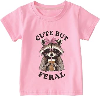 Kids Short Sleeve T-Shirts Boys Girls Tomato Raccoon Meet Me At The Zoo Cotton Shirts Tops Tees Gift 2-7 Years