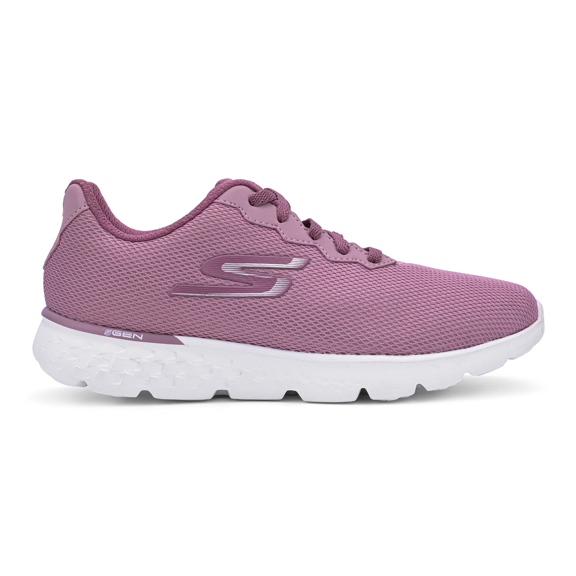 Skechers Womens Go Run 400 - Action Mauve Running Shoe - 6 UK (9 US) (14351ID-MVE)