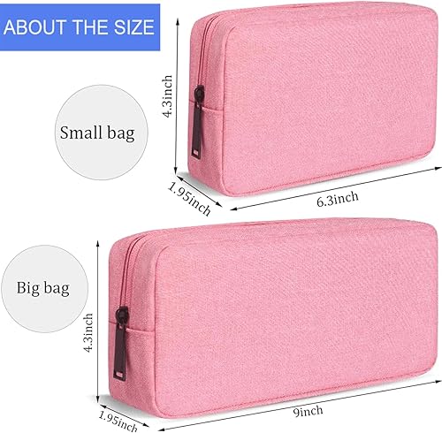 Miniatura 2 de Bolsa Organizadora de Viaje para Electrónica, Estuche Organizador de Cables Pequeño, Funda Impermeable para Accesorios de Viaje, Estuche