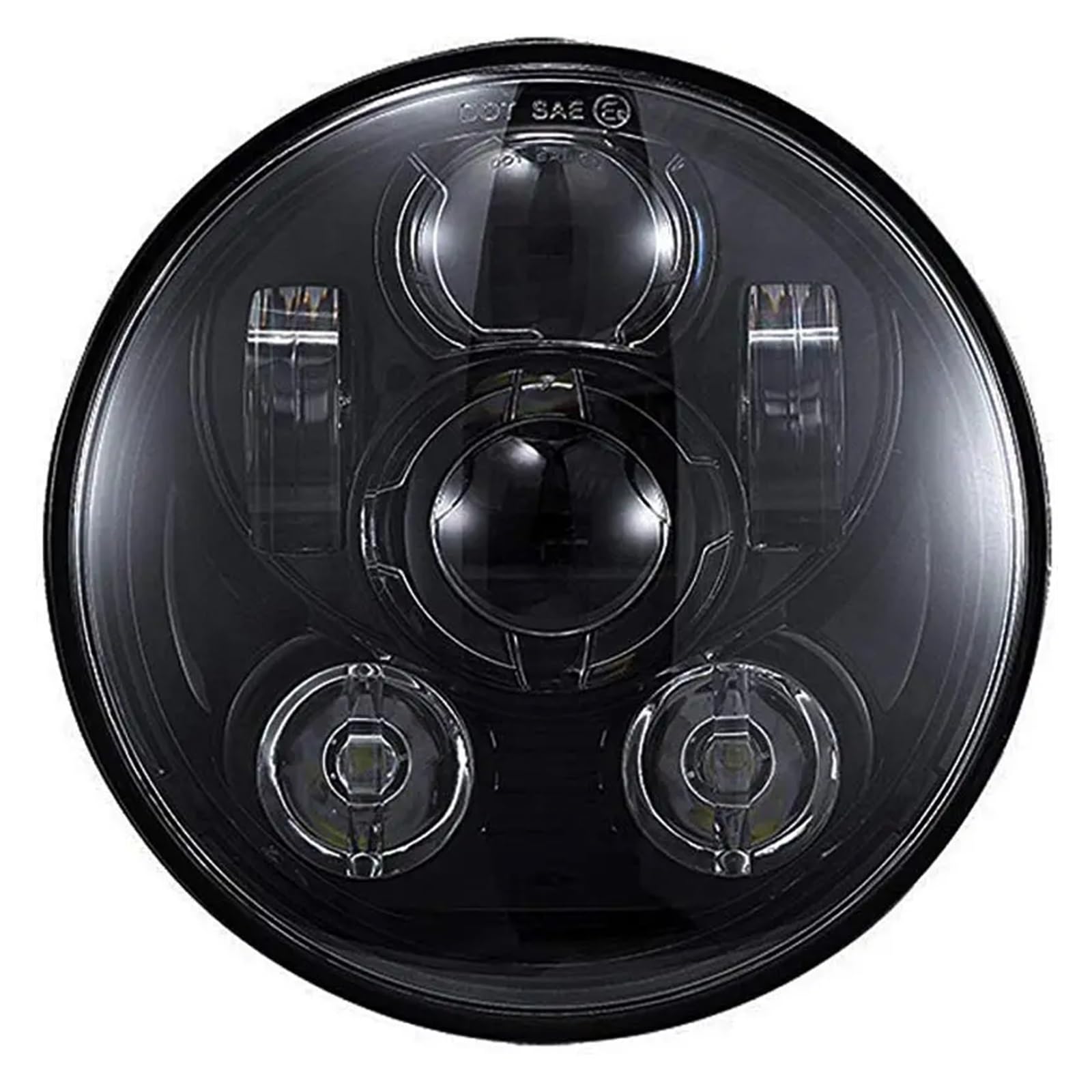 Phare LED de moto 5,75 pouces feux croisement route antibrouillards XL883
