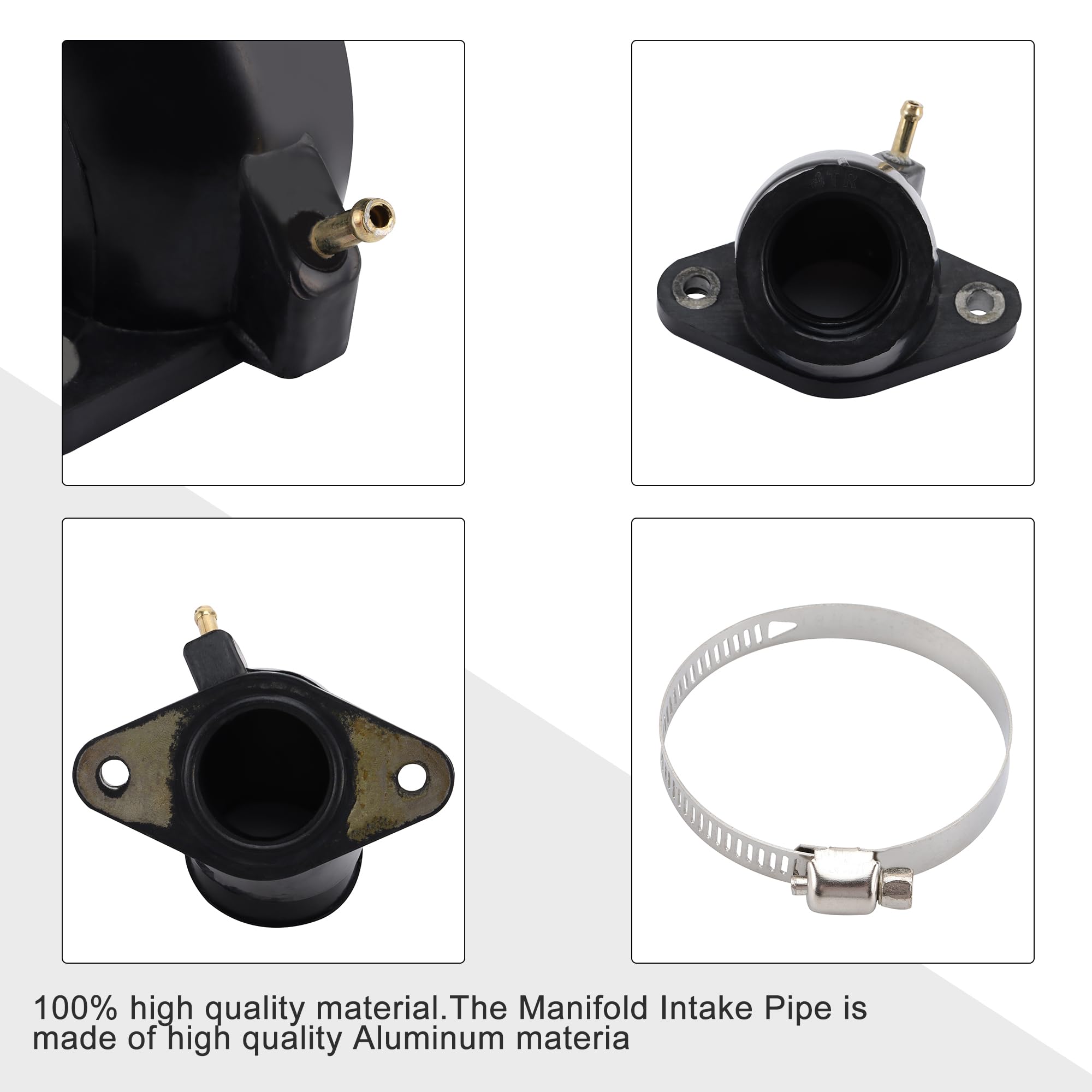 GOOFIT 30mm Ricambio del collettore di aspirazione del carburatore del motociclo per Xvs400 Xvs400 1997-2008 Xvs650 1997-2014 Drag star/V-star XVS Vstar 400 650