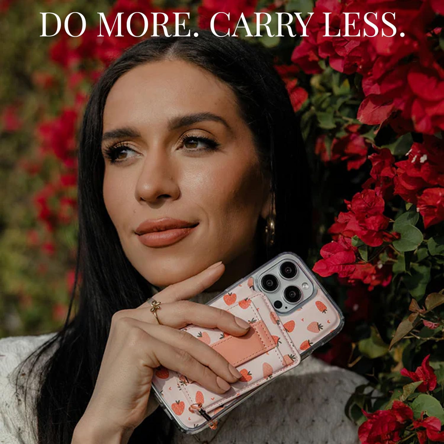 Walli Cases for iPhone 15 Case Aesthetic Magnetic Wallet Phone Case Card Holder, Holds up to 2 Cards - Cute, Trendy Phone Cover for Women fits iPhone 15, with Kickstand & Finger Strap