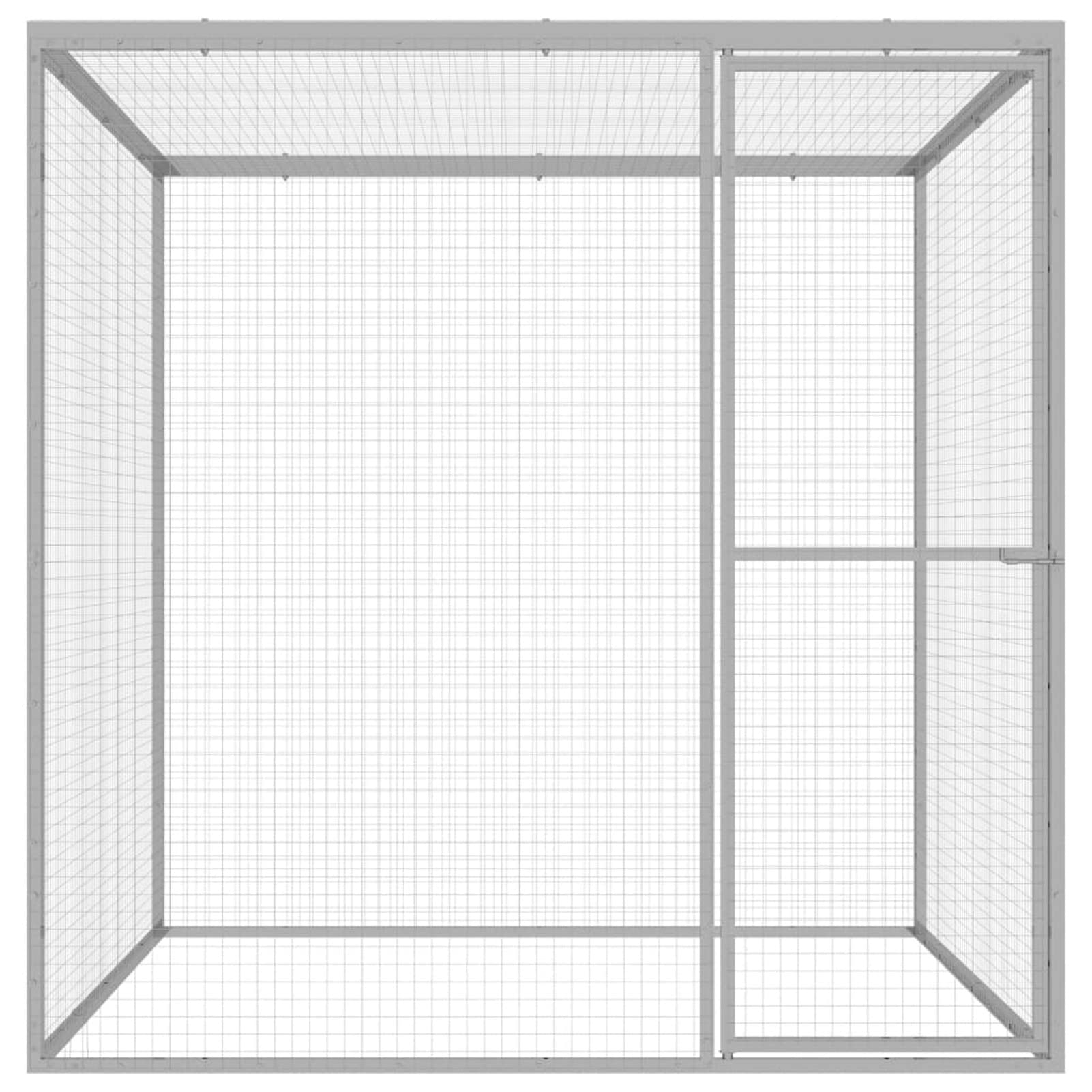 IKAYAA Voladera Grande para Pájaros, Pajarera de Exterior, Voladera de Jardín, Pajareras Exterior en Jardin - 1,5 x 1,5 x 1,5 m