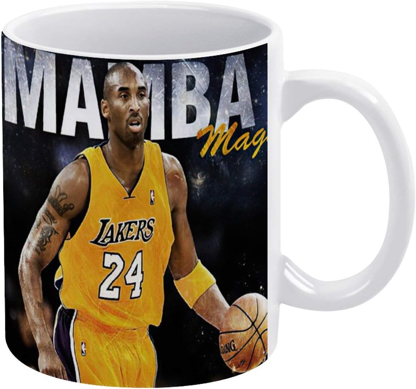 Amazon コービー ブライアントファッションホワイトマグセラミックミルクカップコーヒーカップ耐熱水カップ330mlクリエイティブカップ 並行輸入品 カップ ソーサー オンライン通販