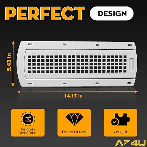 Miniatura 2 de AZ4U WE01X25914 WE01X25915 WE22X35337 actualizado para GE - Rejilla de cubierta de pantalla de pelusa para lavadora y secadora Guía de rejilla