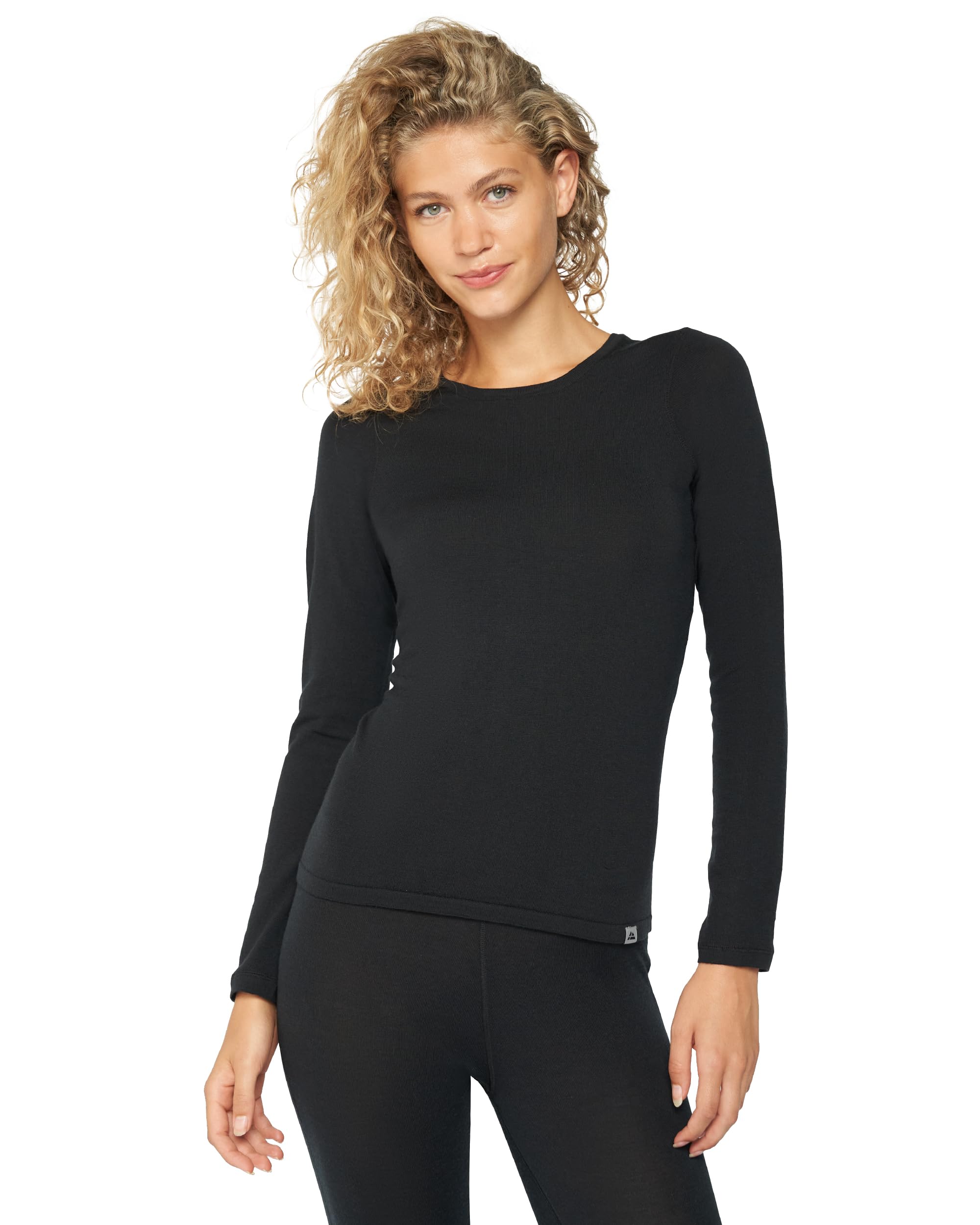 DANISH ENDURANCE Merino Wool Long Sleeve for Women, Thermal Vests for Women, Base Layer Underwear Tops, Winter Thermals