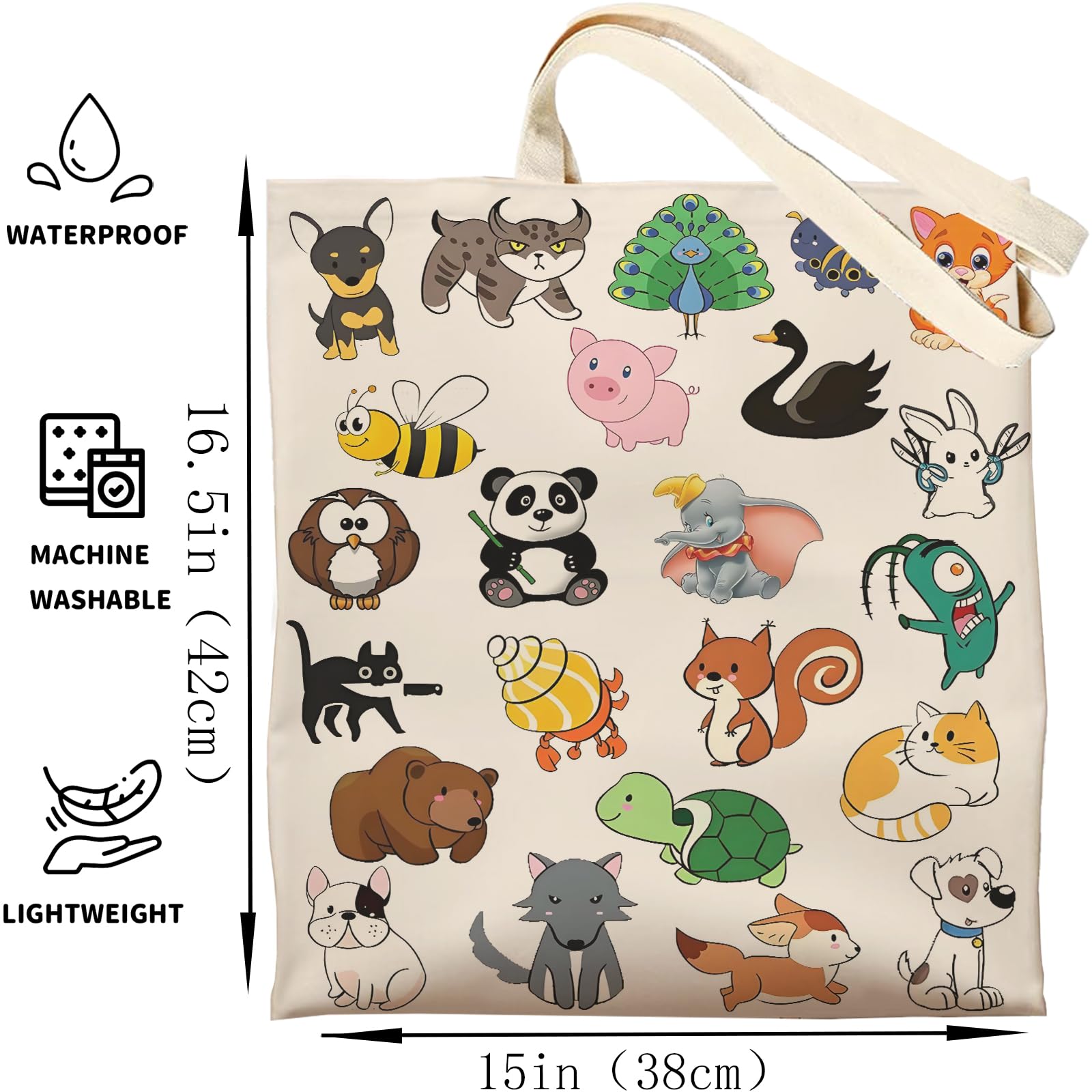 DOOX Bolsa de lona para mujer, reutilizable, para regalo, compras, playa, comestibles, regalos de cumpleaños y Navidad para mujer