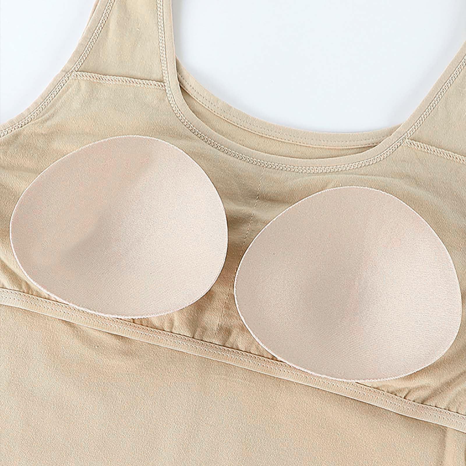 Damski bawełniany podkoszulek z wbudowanym biustonoszem regulowany bez fiszbin, szeroki pasek, podkoszulek, podstawowy, czarno-biały, tank top, joga, bielizna modelująca, koszula z wbudowanym