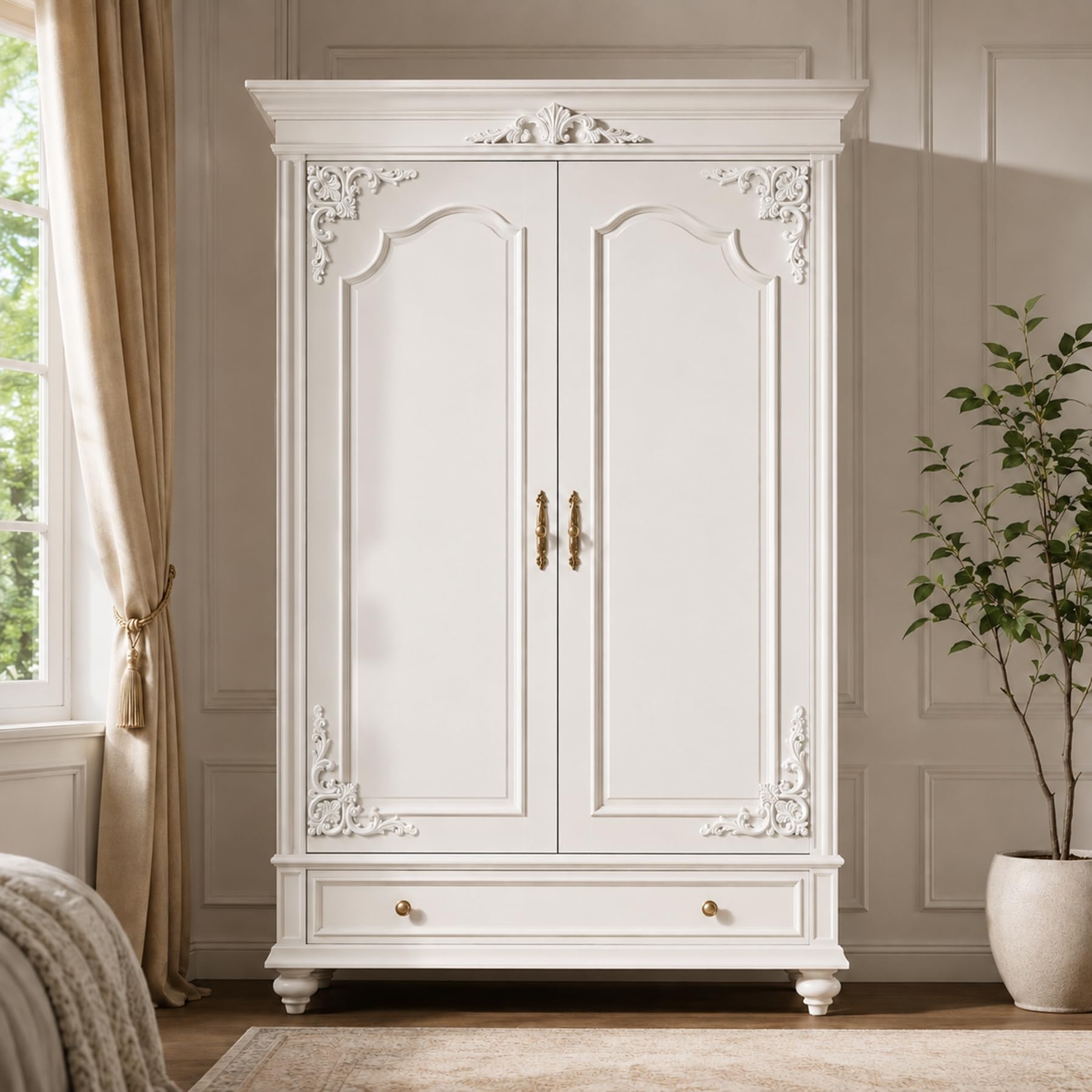 4 PCS Angolari Decorativi per Pareti E Soffitti in PU Modanature Angolari 3D con Decorazioni Floreali Profili Decorativi Verniciabili per Cornici E Angoli Elegante Finitura