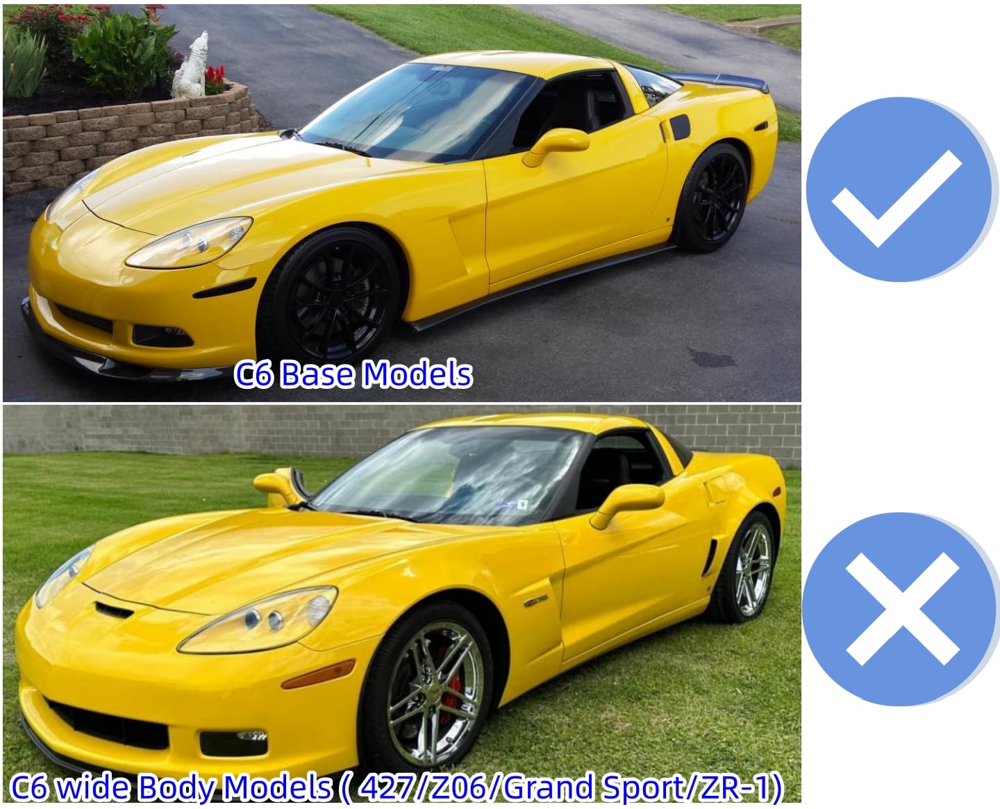 ABS Plastic Lip Spoiler Replaceent For 2005-2013 Chevrolet Corvette C6 ...