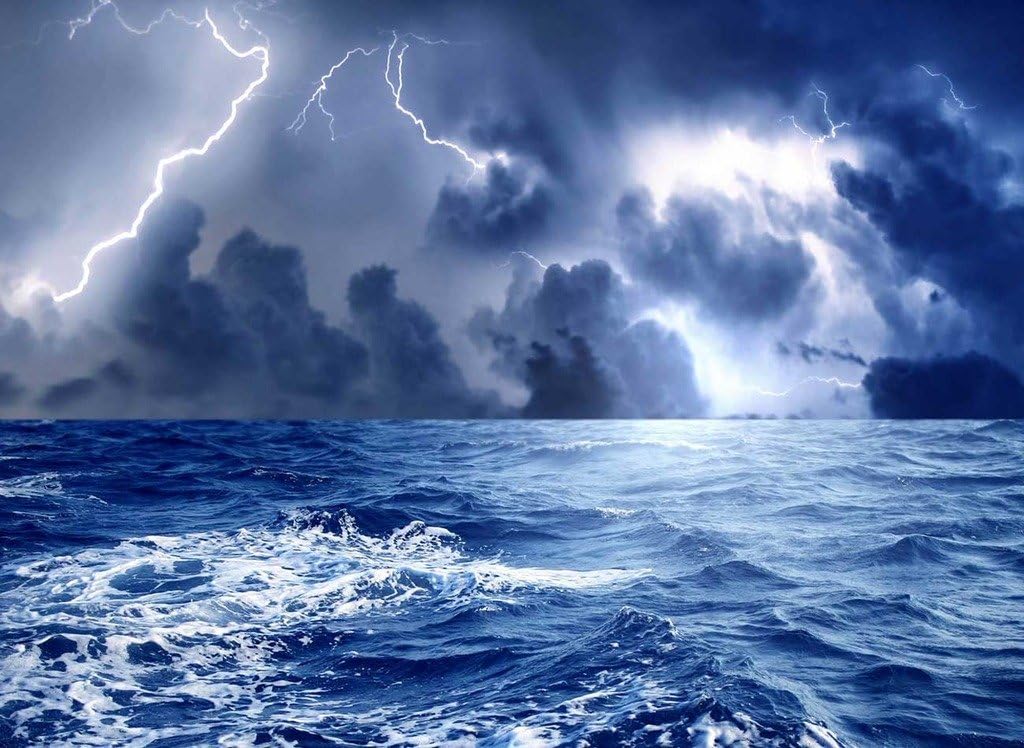 PigBangbang,Intellectiv Games Photomosaic Jigsaw Puzzle Basswood in a Box 500 Piece 20.6 X 15.1'' Famous Paintings Home Decoration-Storm Weather Rain Sky Clouds Lightning