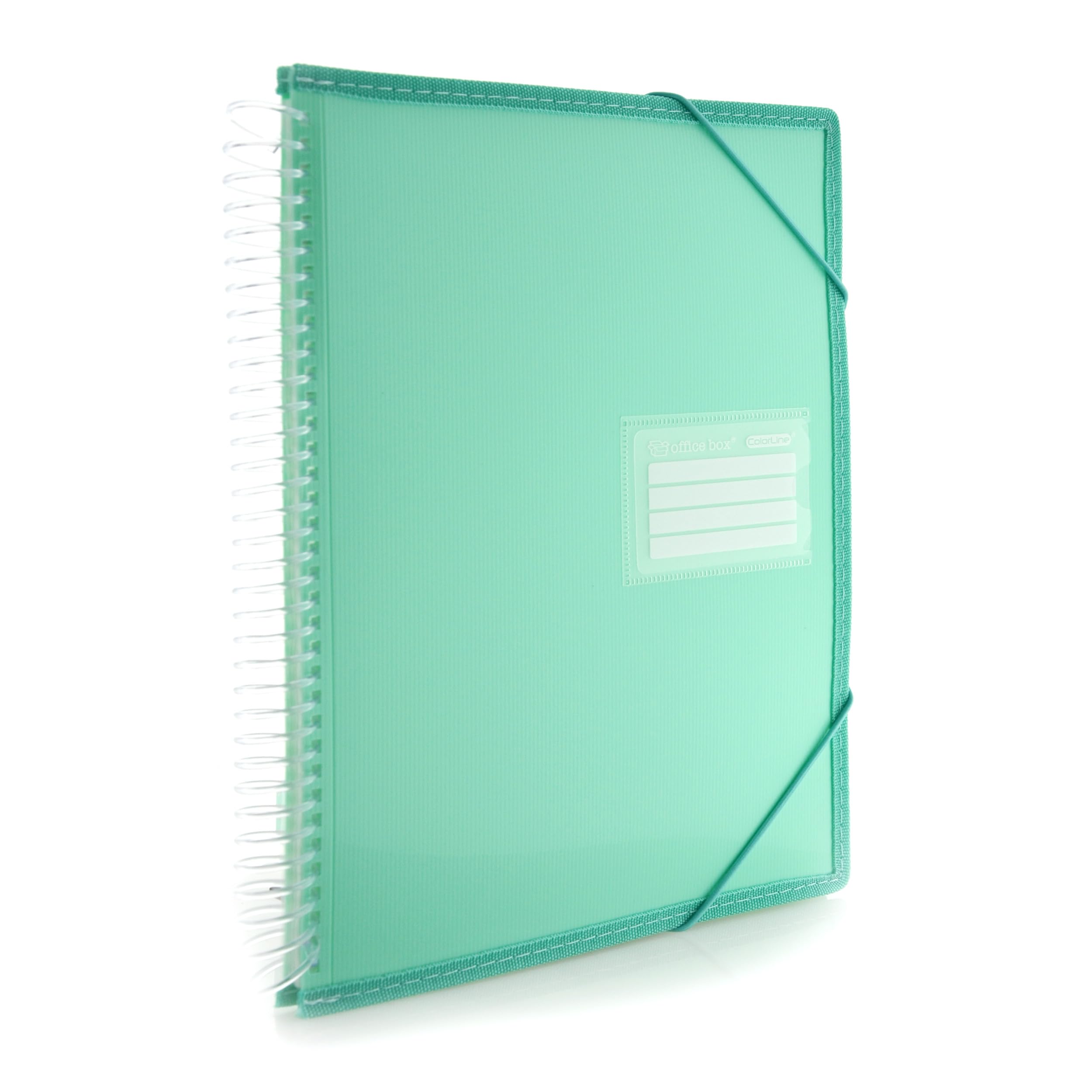 Classeur à Pochettes Amovibles Office Box - Format A4 Avec Peigne - 10 Pochettes Transparentes - 100% Recyclable
