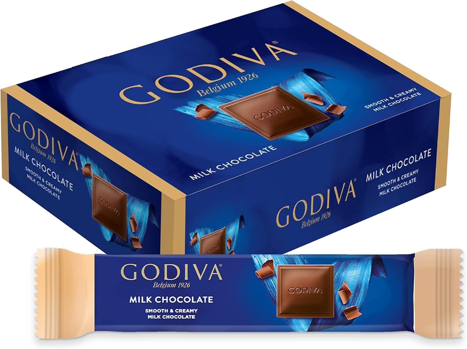 Godiva Milk Chocolate, Smooth & Creamy, Luxurious Belgian Chocolate Experience Featuring a Rich, Velvety Texture From Belgium, Individually Wrapped Bars 32g X 12 Count, By DECADENT FOODS-image-29