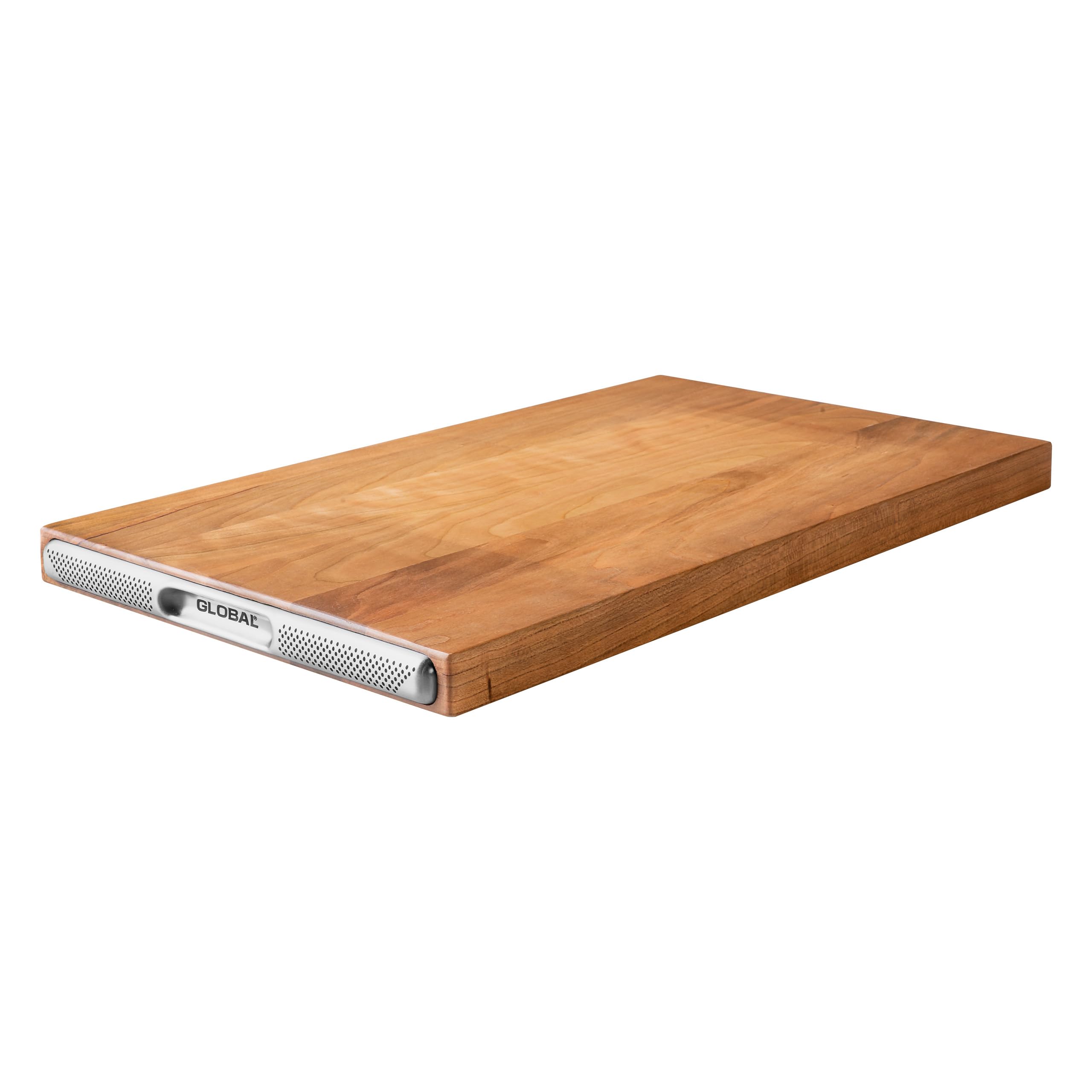 Global Cherry Wood Cutting Board 50X30cm, Premium Medium Japanese Inspired Chopping Board, Knife Friendly, Durable, Natural Finish