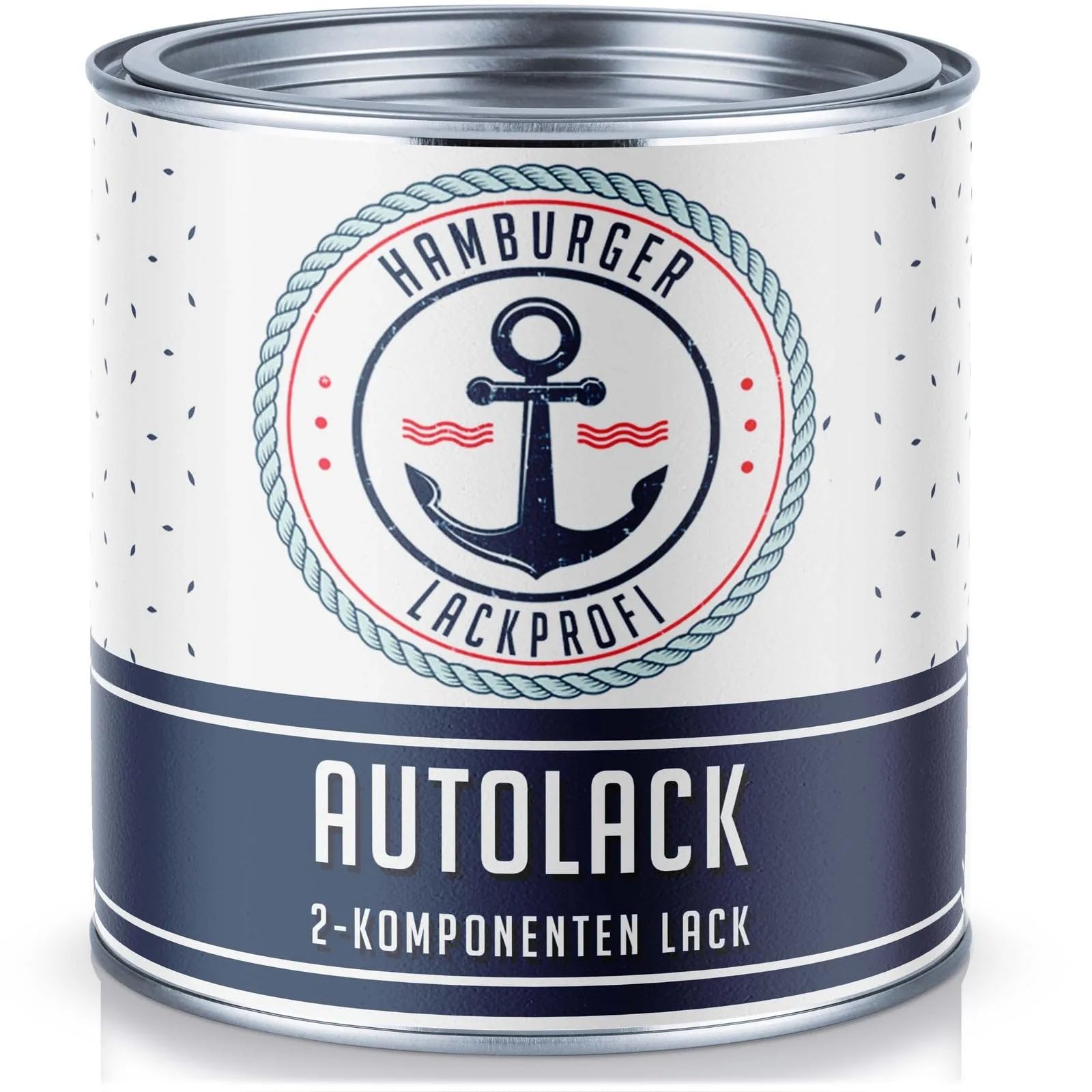 vernice bicomponente per carrozzeria lucido grigio argento RAL 7001 grigio finitura - alta copertura - protezione antiruggine - resistente ai graffi e agli urti (1 L) Hamburger Lack-Profi