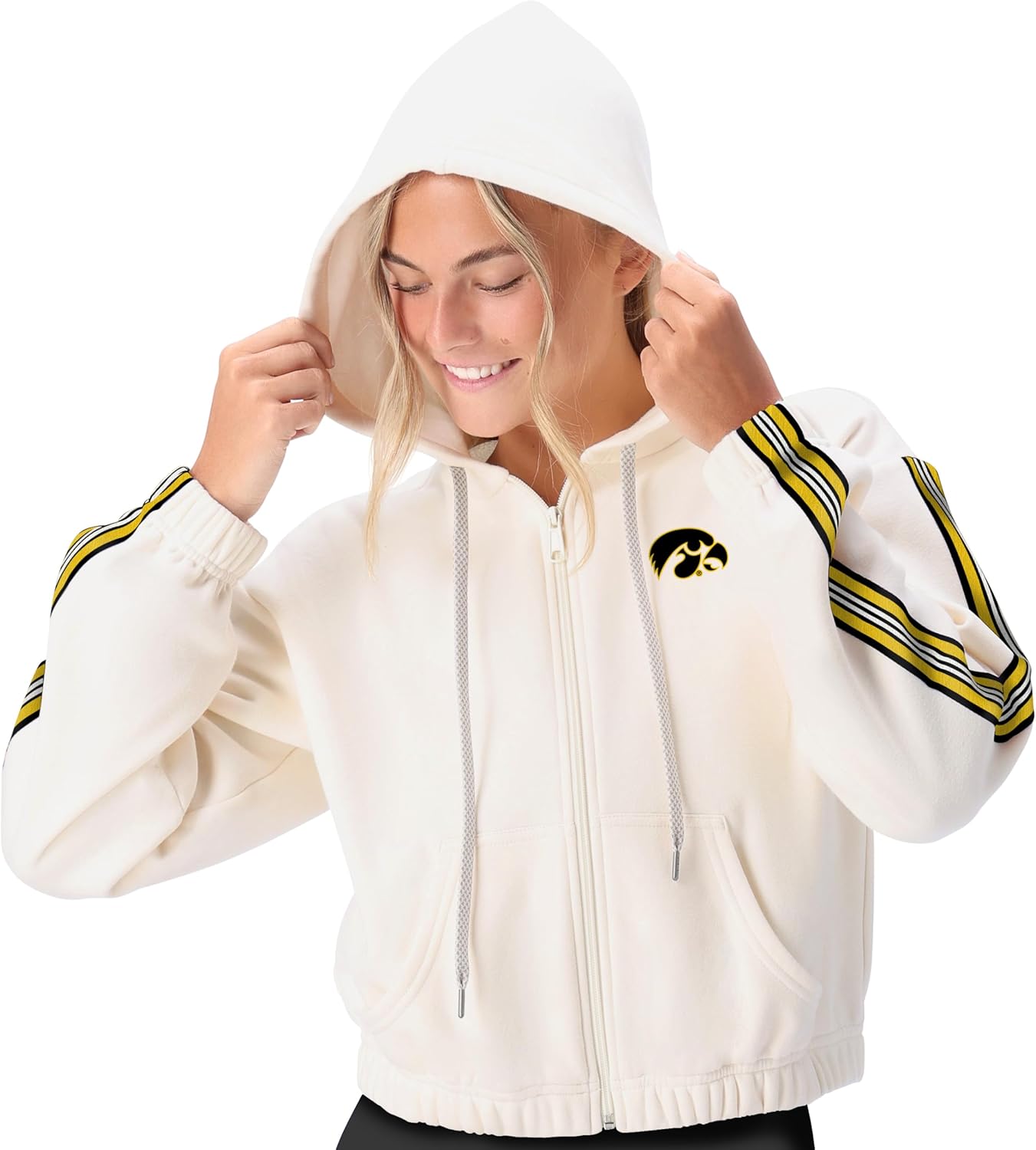 CERTO NCAA Women's Fleece Zip-Up Hoodie Jacket, Soft Full-Zip Sweatshirt, Warm Athletic Outerwear - Image 2