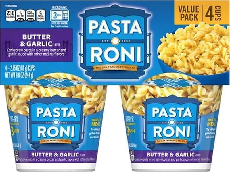 Pasta Roni 4pk Cups - Butter Garlic