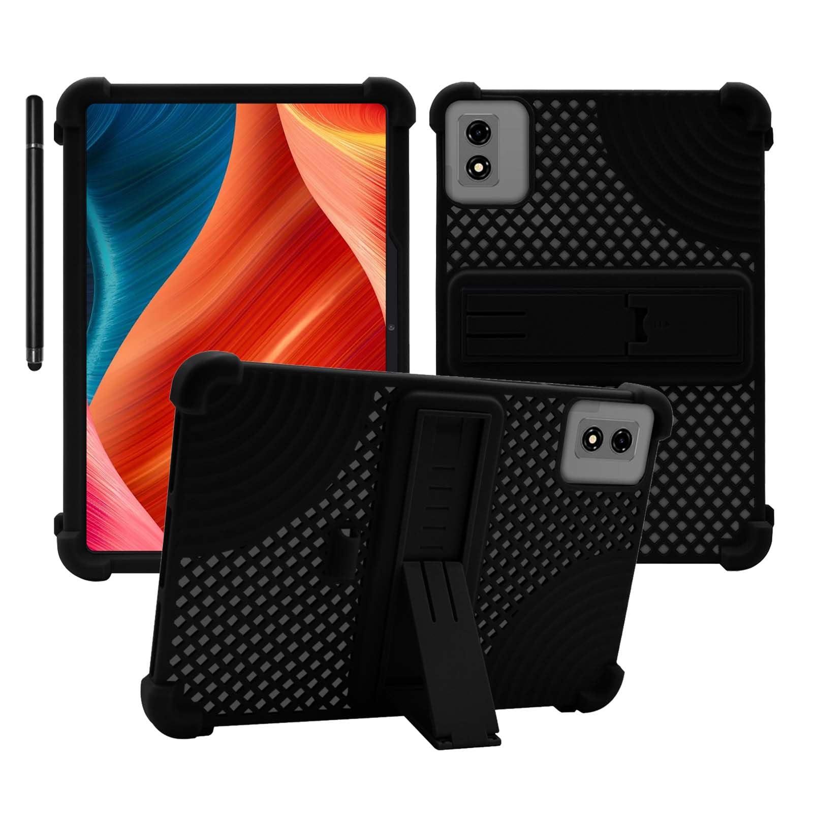 Case for BNCF Bpad 10 Pro Tablet 10.1 inch,Heat Dissipation Tablet Case,Soft Silicone Protector Cover,Kids Friendly,Adjustable Stand Tablet Cover,4