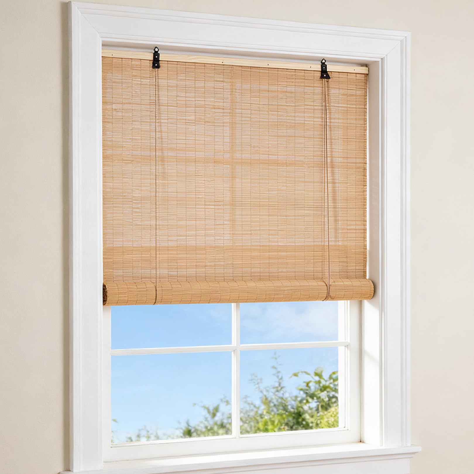 Store occultant en bambou pour balcon protection intimité contre vis-à-vis