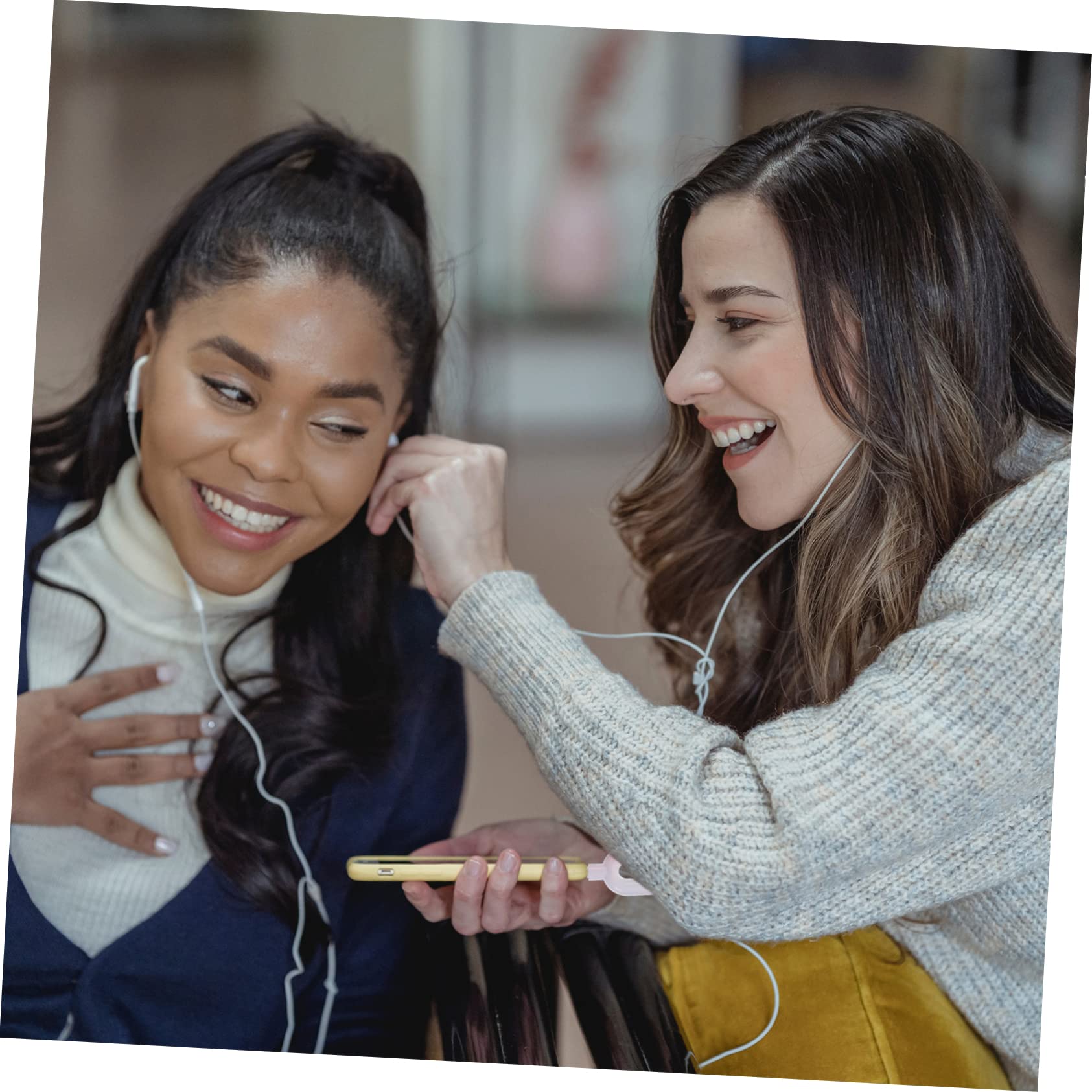 Mikikit 30pezzi u Shape Headphone Adapter y Splitter Per Cuffie Adattatore Audio Per Dispositivi e Facile Usare e