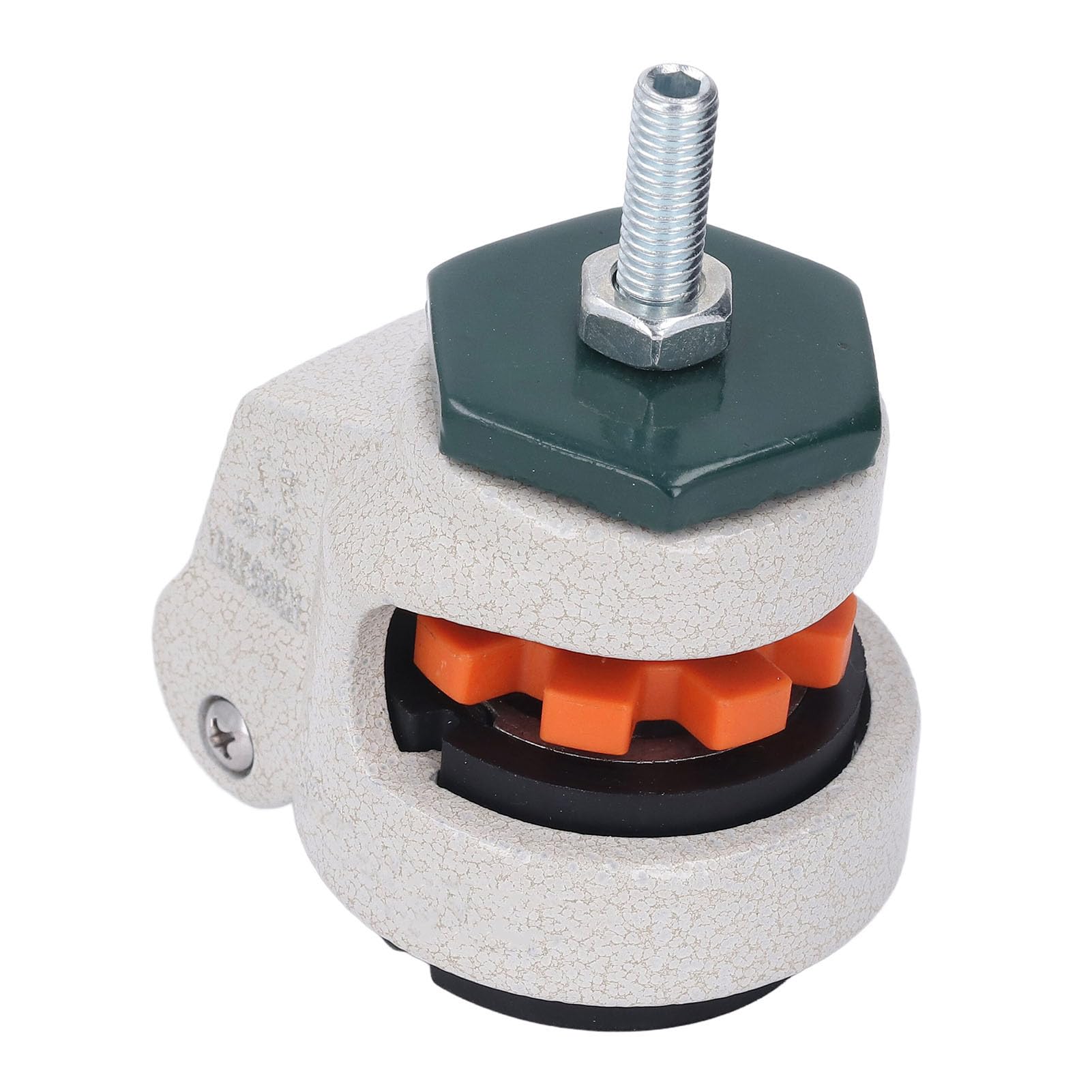 Denash Nivellierungsstamm Caster -Einstellbarhöhe -Nivellierungsmaschine Stamm Caster für Workbench, 40 Mm Außendurchmesser M8 Gewindestab Gummi Basis
