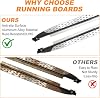 Estribos laterales de 500 LBS para Kia Telluride 2019-2025 LX EX S SX SX-P X-Pro X-Line, plateados y negros, barras de protección 7