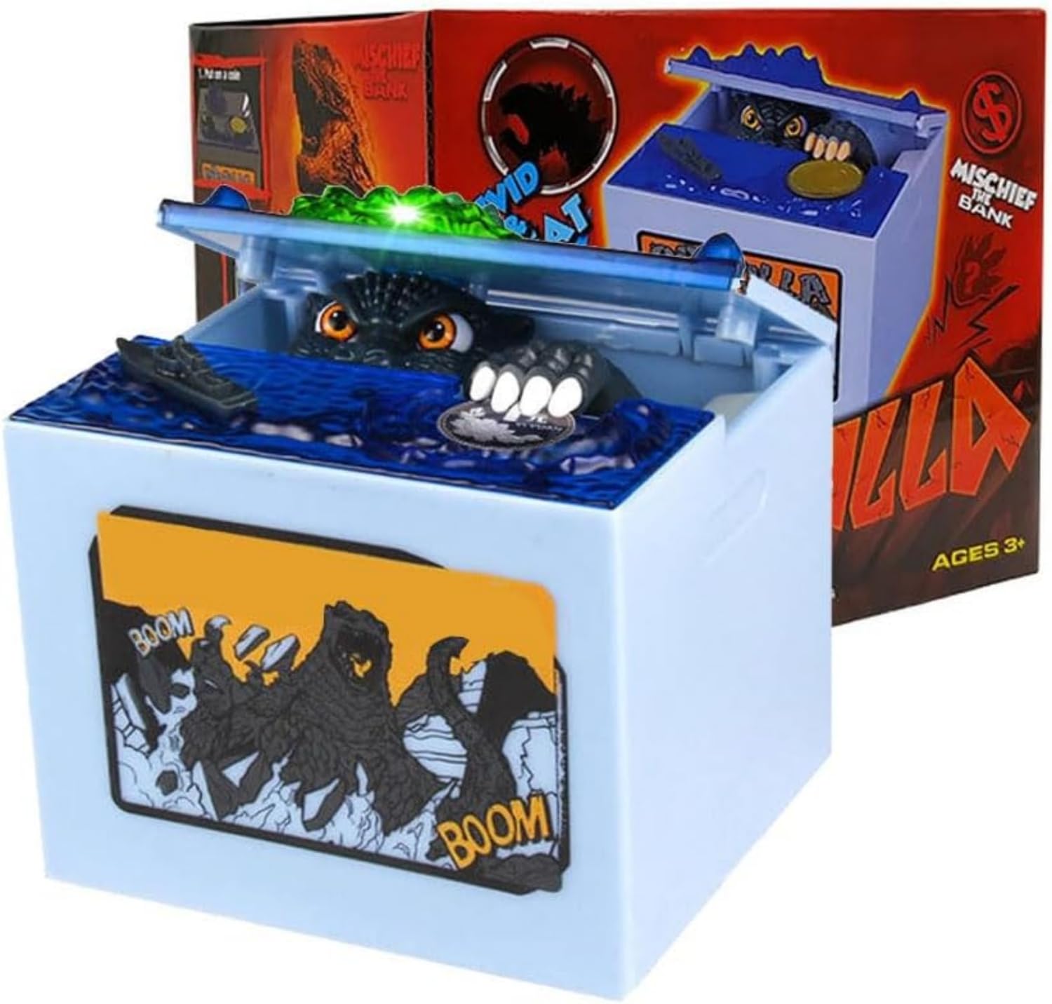 Amazon.com: X XU YUAN Monster Stealing Piggy Bank, Dinosaur Coin