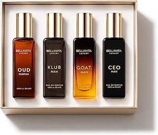 BellaVita Luxury Men's Perfume Gift Set — 4 Fragrances