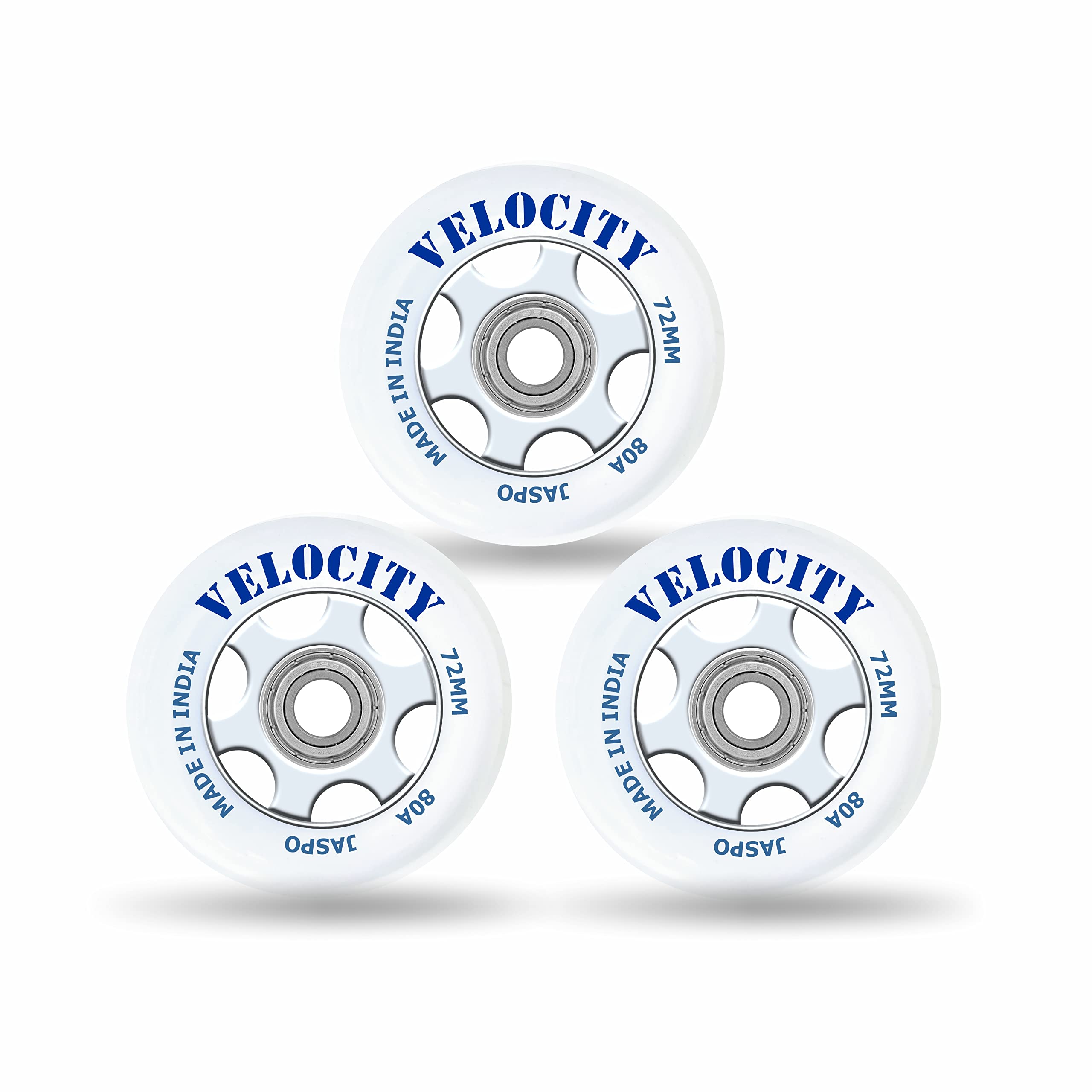 Jaspo Inline PU Wheels 72mm/100mm Inline Spare Skate Wheels, Roller Blade Skating/Waveboard/Luggage Wheels, Training/Replacement Wheels