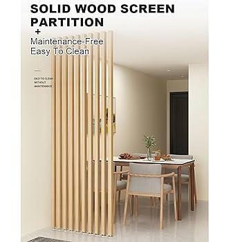 Amazon｜リビングルームの独立型間仕切り,木製プライバシー