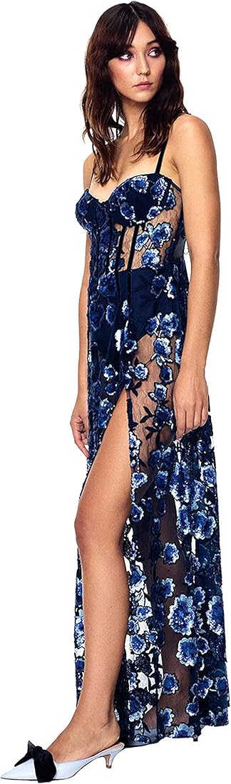sachin and babi light blue dress High Slit Dress