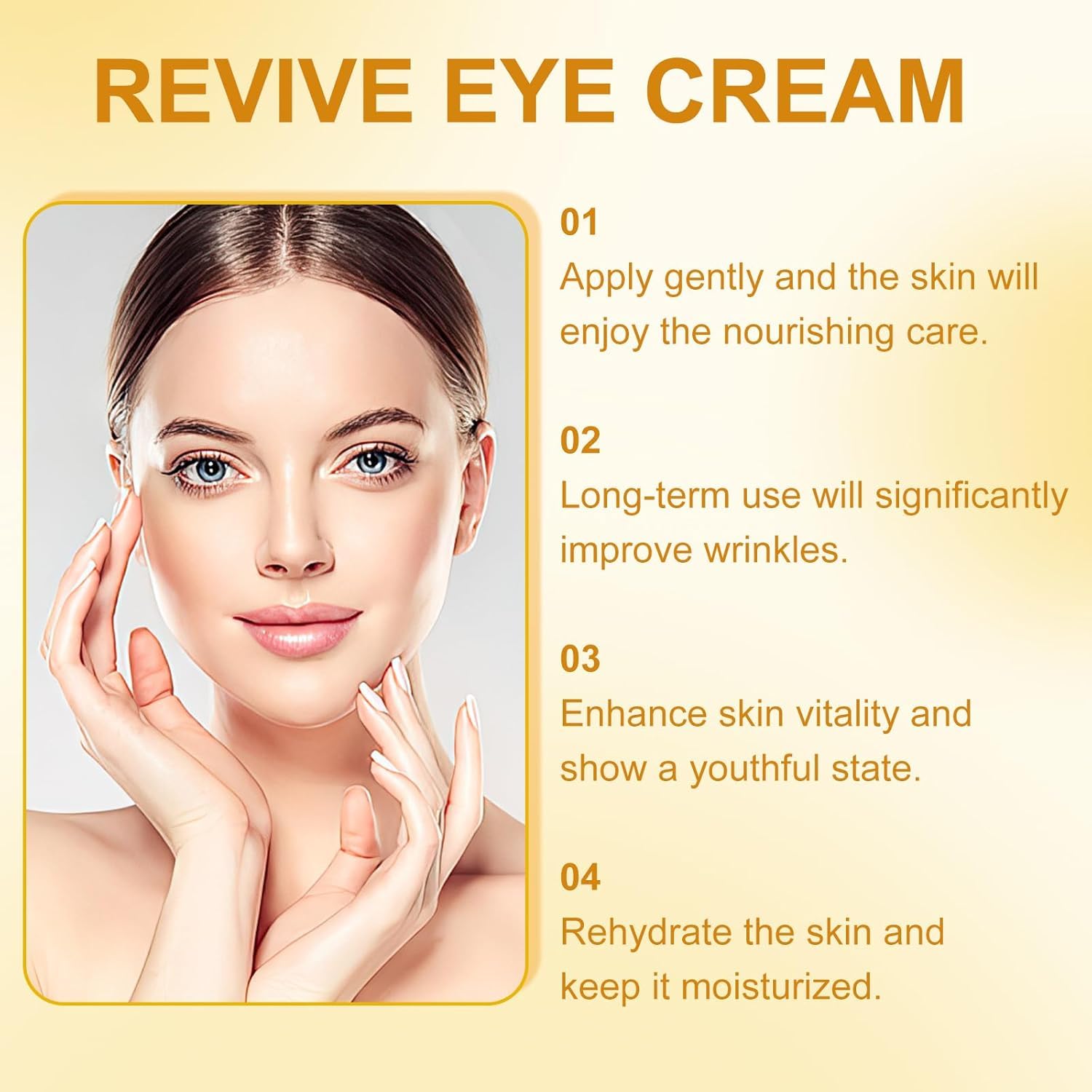 2PCS Revive Retinol Under Eye Cream, Revive Hydrating Eye Cream For Face and Neck, Firming & Moisturizes, Reduces Wrinklesfor All Skin Types