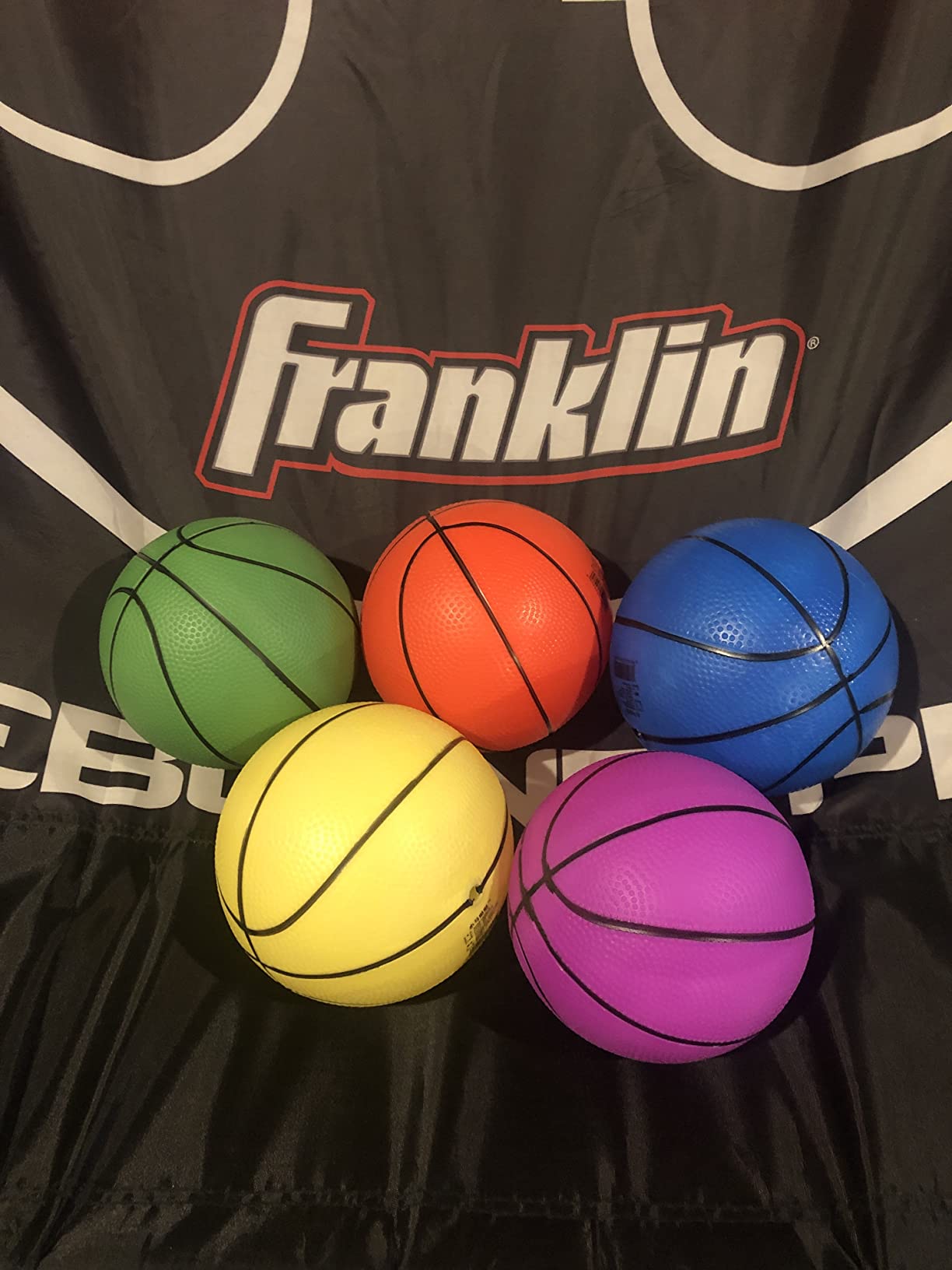 Iyoyo Mini Basketballs, 5 Pack 6" Basketball Set with Pump