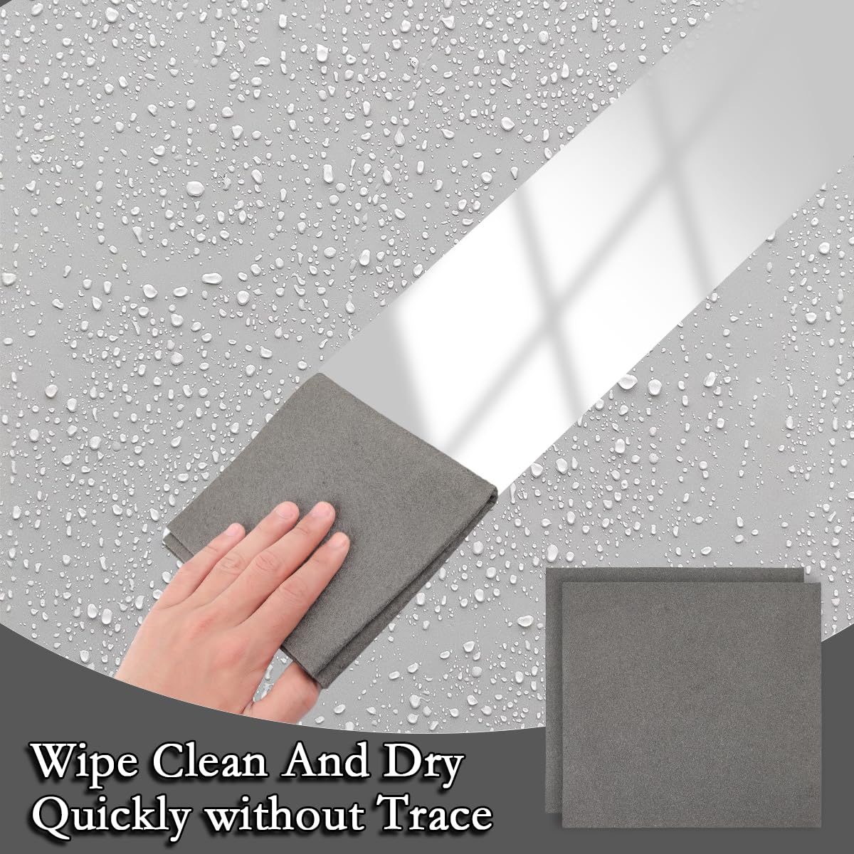 Lot De 5 Chiffons Magiques En Microfibre - 30x20 Cm, Pour Vitres Sans Traces, Miroirs, Voiture, Cuisine - Ultra Absorbant Et Réutilisable - 3