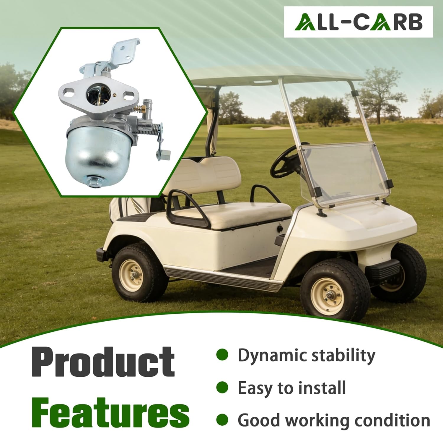 marddpair Carburetor Replacement for EZGO Golf Cart 1982-1987 2-Cycle Stroke Engines Carb 20071-G1