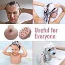 SILENCIO Hair Scalp Massager Shampoo Brush with Soft Silicone Bristles for Hair Care, Head Relaxation, Anti Dandruff, Exfoliating and Hair Growth with Scalp Care Manual Head Massager (Pink) gallery image