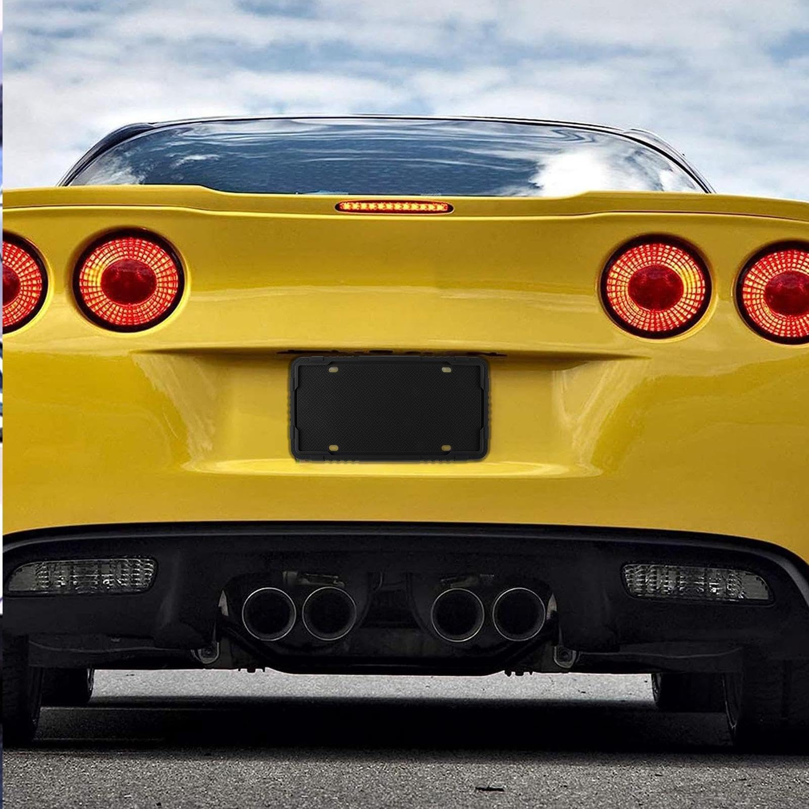 Telaio per targa in silicone con fori di drenaggio - Italia