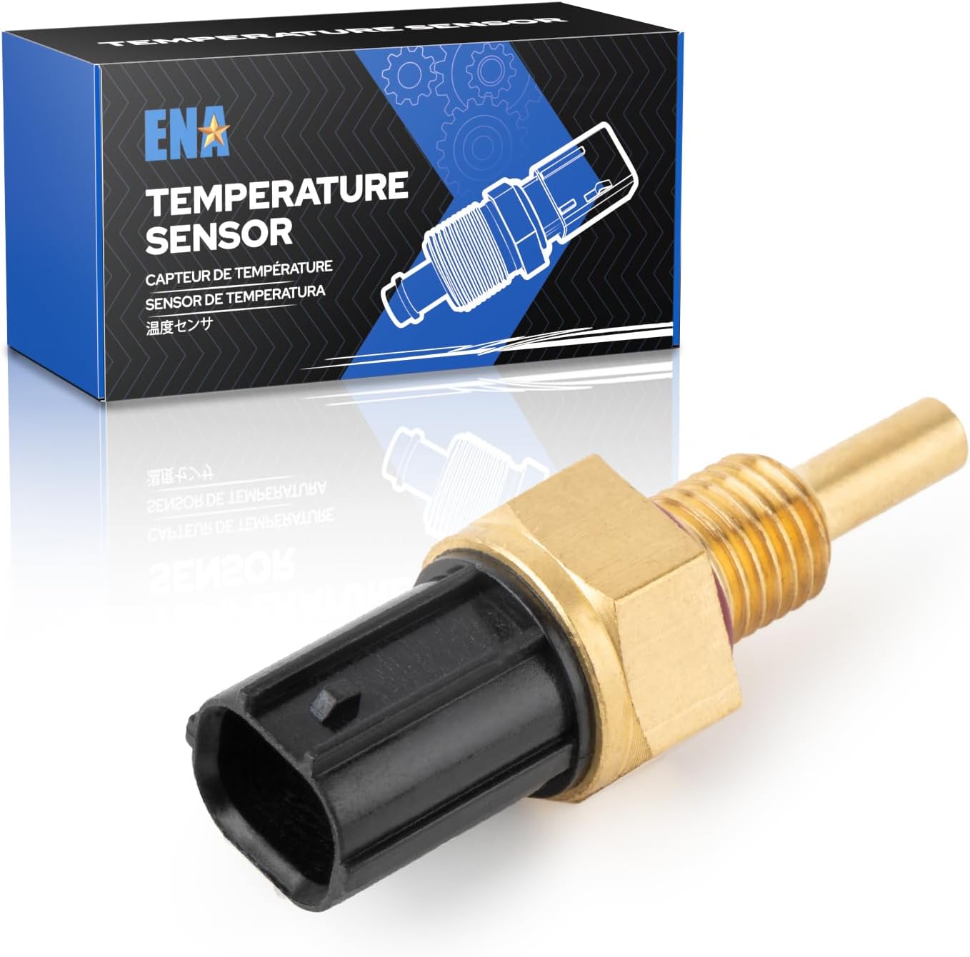 ENA Engine Coolant Temperature Sensor Compatible with Honda Civic S2000 1.7L 1.8L 2.2L l4 2001 2002 2003 2004 2005 2006 2007 2008 2009 2010 2011 Replaces TX97 37870PLC004 37870PNA003 SU5584 5S1529
